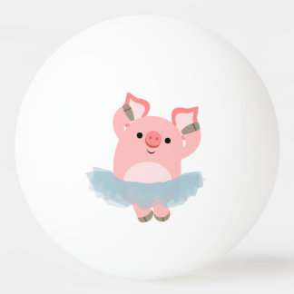 Pelota De Ping Pong Personalizado Cute Ballerina Pig Ping Pong Ball