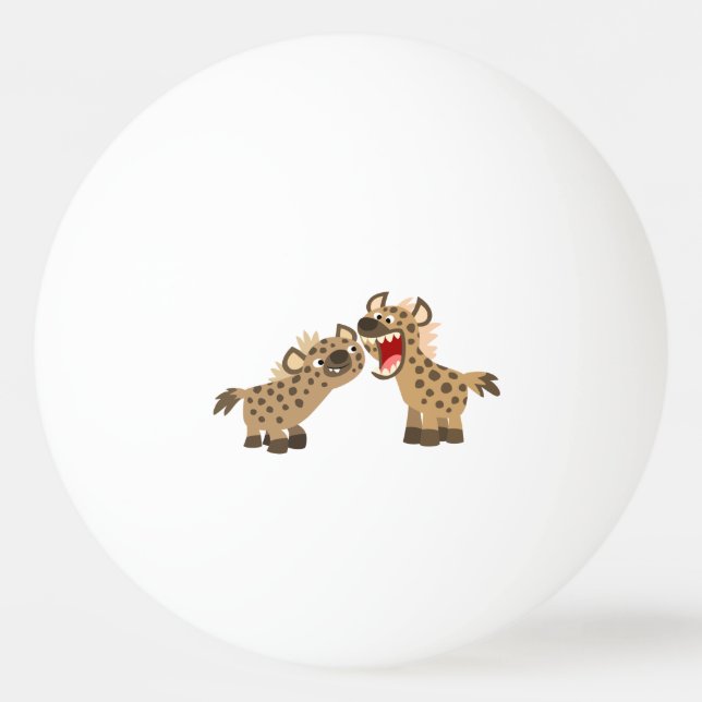 Pelota De Ping Pong Personalizado Cute Big Teethed Hyenas Ping Pong Ba (Anverso)