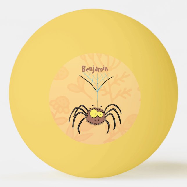 Pelota De Ping Pong Personalizado de araña suave y adorable (Anverso)