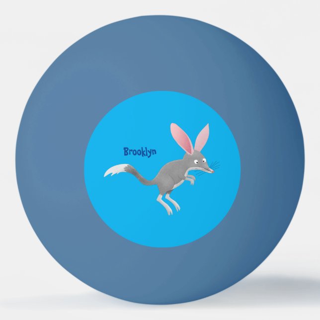 Pelota De Ping Pong Personalizado de bilby australiano feliz (Anverso)