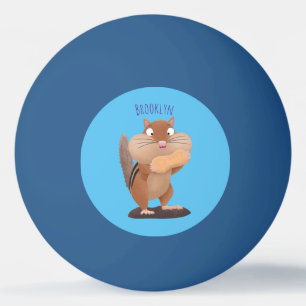 Pelota De Ping Pong Personalizado de chipmunk de grandes mejillas grac
