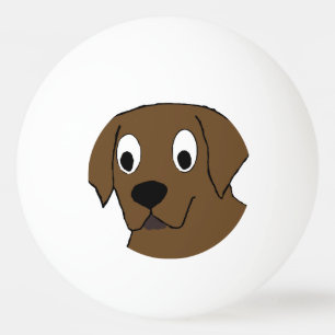 Pelota De Ping Pong personalizado de chocolate labrador