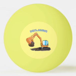 Pelota De Ping Pong Personalizado de excavadora de naranja cúpula