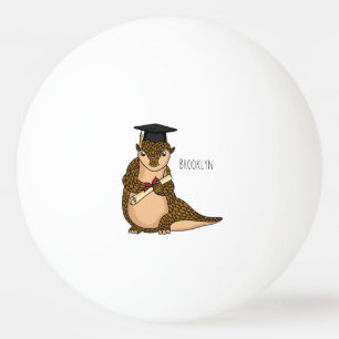 Pelota De Ping Pong Personalizado de graduación de pangolin lindo
