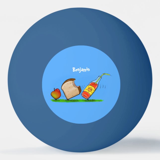 Pelota De Ping Pong Personalizado de hormigas divertidas (Anverso)