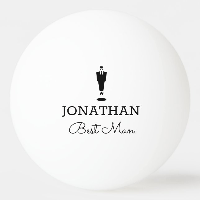 Pelota De Ping Pong Personalizado de la fiesta de bodas de regalo para (Anverso)
