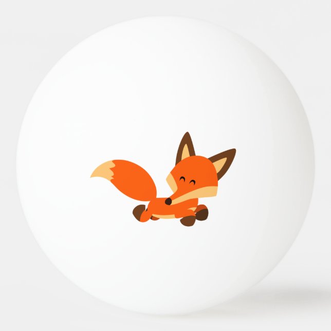 Pelota De Ping Pong Personalizado de la Flota Cuta Fox Ping Pong Ball (Anverso)