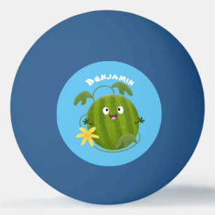 Pelota De Ping Pong Personalizado de la sandía sonriente alegre