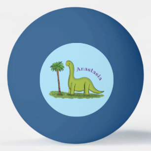 Pelota De Ping Pong Personalizado de los dinosaurios de brontosauro ve