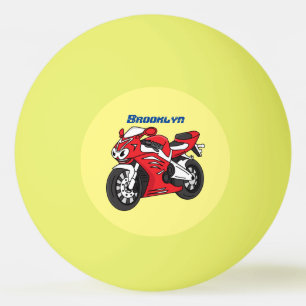 Pelota De Ping Pong Personalizado de motocicleta roja