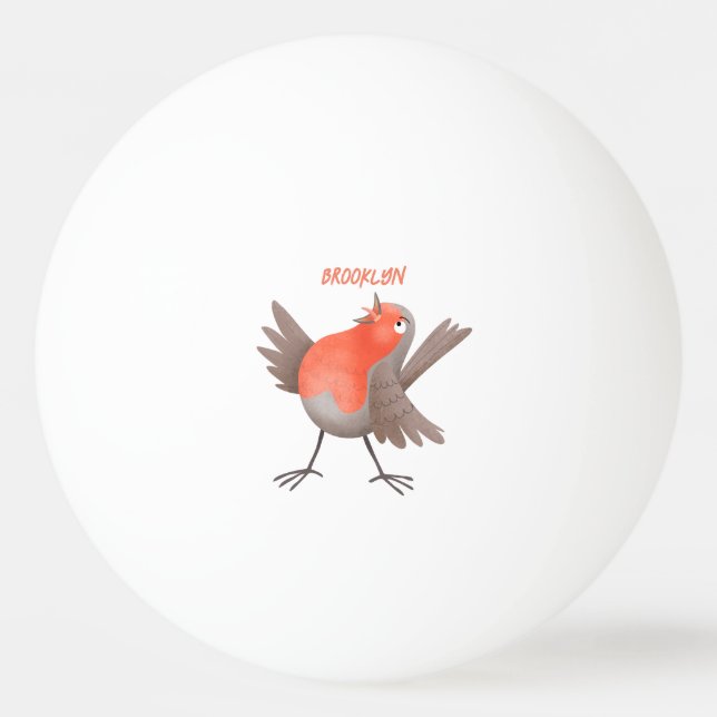 Pelota De Ping Pong Personalizado de pájaro de burro canto (Anverso)