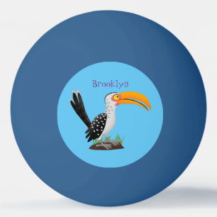 Pelota De Ping Pong Personalizado de pájaro safari de buey amarillo di