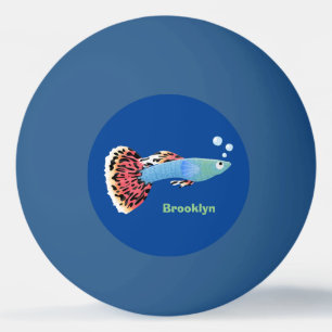 Pelota De Ping Pong Personalizado de peces tropicales adormilados