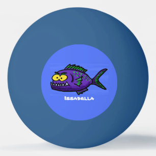 Pelota De Ping Pong Personalizado de pescado piraña
