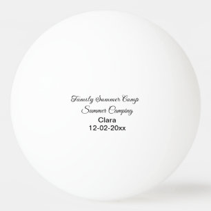 Pelota De Ping Pong Personalizado de vacaciones de camping familiar añ