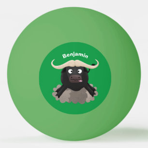 Pelota De Ping Pong Personalizado divertida de búfalo de agua corrient