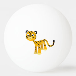 Pelota De Ping Pong Personalizado feliz de Cute, Cheetah Ping Pong Bal