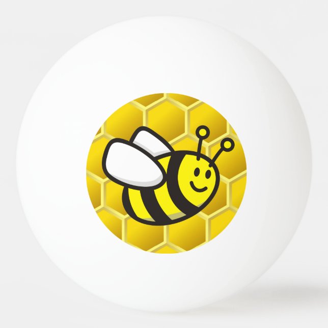 Pelota De Ping Pong Personalizado Honeybee (Reverso)