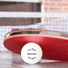 Pelota De Ping Pong Personalizado Jugador Club Nombre equipo Mesa Cerv