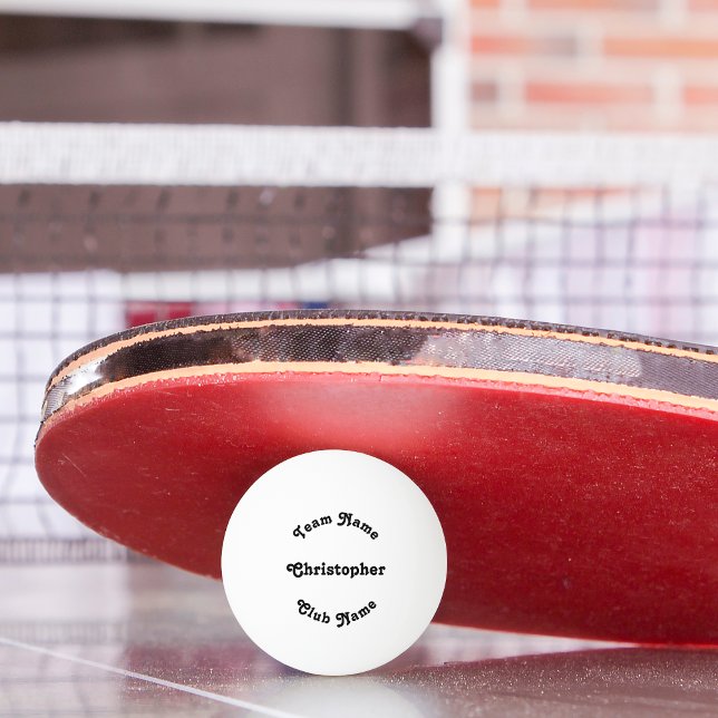 Pelota De Ping Pong Personalizado Jugador Club Nombre equipo Mesa Cerv (Custom Player Club Team Name Table Tennis Beer Ping Pong Ball)