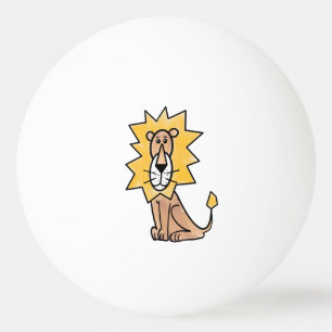 Pelota De Ping Pong personalizado lindo león niños retro safari jungla