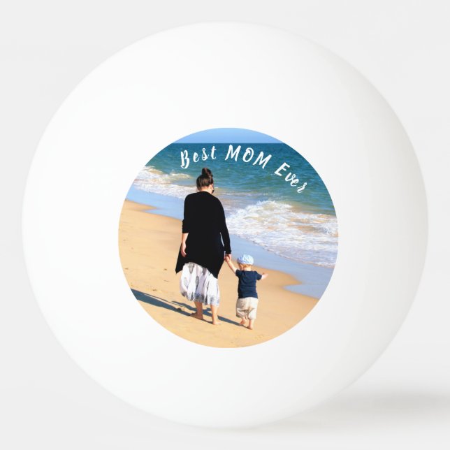 Pelota De Ping Pong Personalizado, mamá, foto de Ping Pong Ball con te (Anverso)