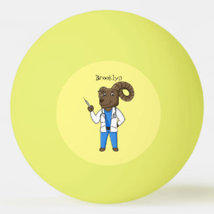 Pelota De Ping Pong Personalizado médica ilustracion de ovino de Bigho