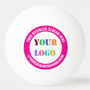 Pelota De Ping Pong Personalizado Modelo de logotipo de empresa Texto