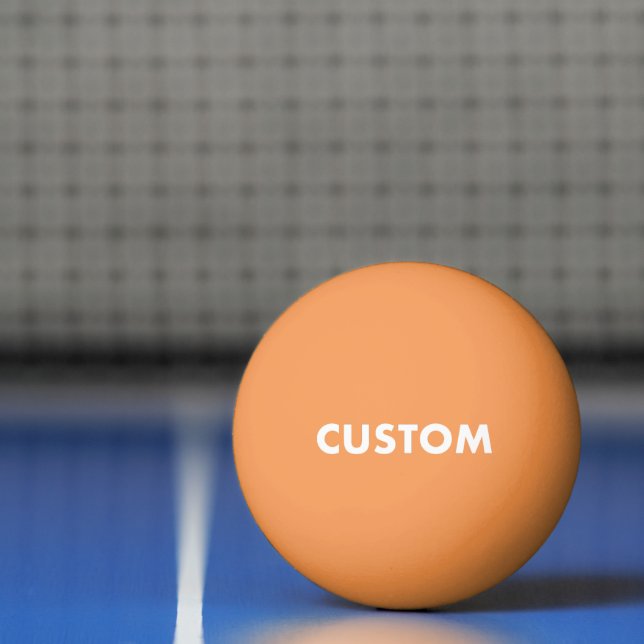 Pelota De Ping Pong Personalizado NARANJA de TRES ESTRELLAS  Tenis (Neto)