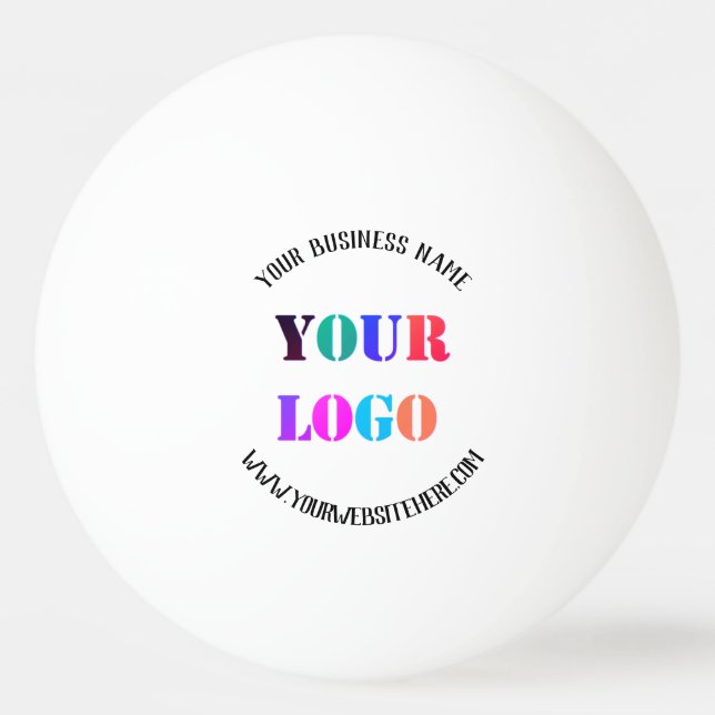 Pelota De Ping Pong Personalizado Nombre del logotipo comercial Sitio  (Anverso)