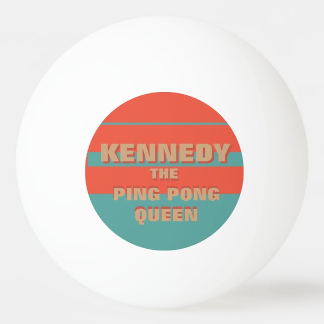 Pelota De Ping Pong Personalizado retro fiesta moderno y elegante (Anverso)