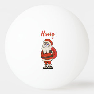 Pelota De Ping Pong Personalizado Santa Claus Navidades Flip Flops