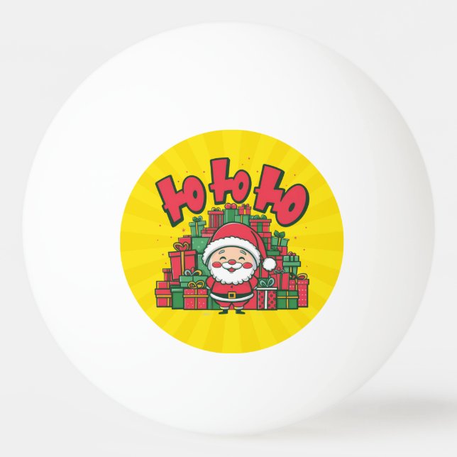 Pelota De Ping Pong Personalizado Santa Navidades de Jolly-67748 (Anverso)