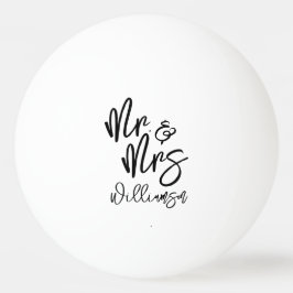 Pelota De Ping Pong Personalizado Sr. y Sra.