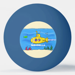 Pelota De Ping Pong Personalizado submarino feliz