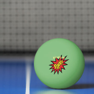 Pelota De Ping Pong Personalizado Super Hero Pow personalizado