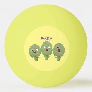 Pelota De Ping Pong Personalizado vegetal de alcachofas de canto lindo