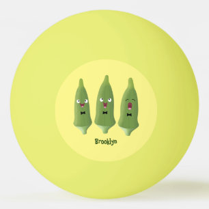 Pelota De Ping Pong Personalizado vegetal de okra cantante