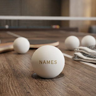 Pelota De Ping Pong Personalizados con apellido o apodo en ellos