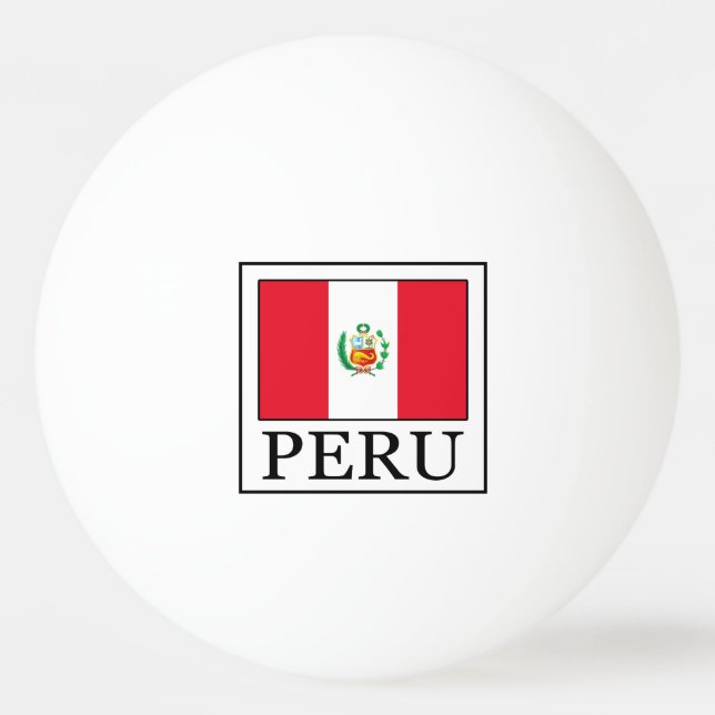 Pelota De Ping Pong Perú (Anverso)