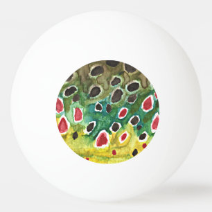 Pelota De Ping Pong Pesca de trucha marrón
