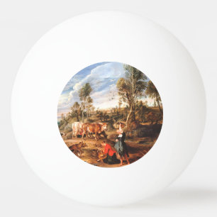 Pelota De Ping Pong Peter Paul Rubens Milkmaids con ganado en tierra