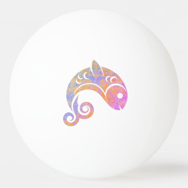 Pelota De Ping Pong pez arcoíris (Anverso)
