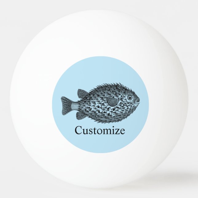 Pelota De Ping Pong Pez globo Espinoso  Thunder_Cove  (Anverso)