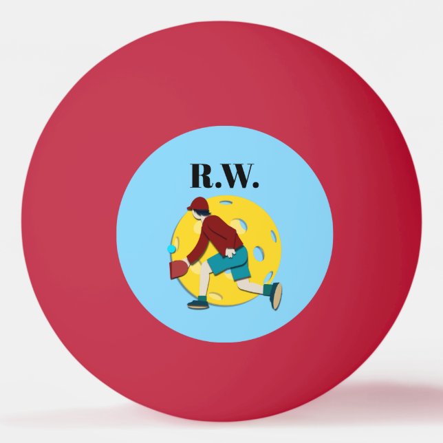 Pelota De Ping Pong Pickle Ball (Anverso)