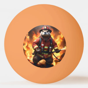 Pelota De Ping Pong **"Pieles y llamas: La ardiente de un bombero de p