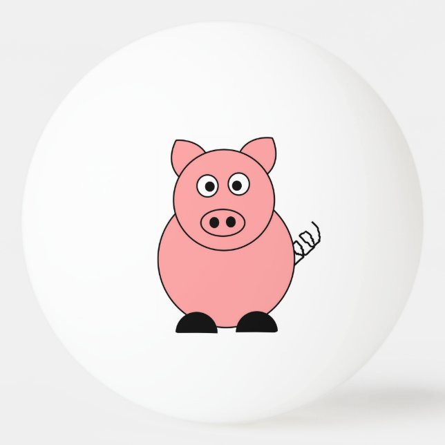 Pelota De Ping Pong Pig Ping Pong Ball (Anverso)