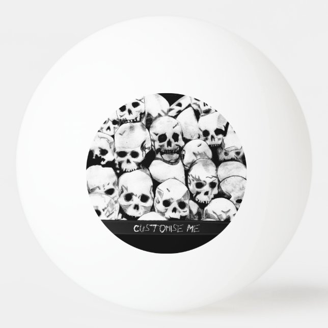 Pelota De Ping Pong Pile-O-Skulls (Anverso)