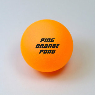 Pelota De Ping Pong Ping Naranja Pong