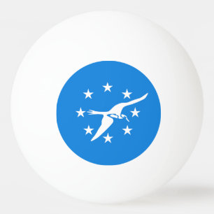 Pelota De Ping Pong Ping pong ball con bandera de Corpus Christi